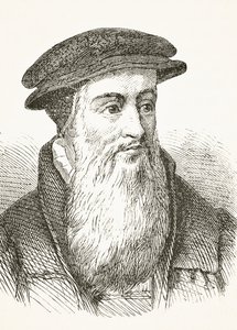 John Knox, de "A História Nacional e Doméstica da Inglaterra", de William Hickman Smith Aubrey (1858-1916) publicou Londres, c.1890 de English School