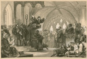 John Knox pregando em St. Andrews de English School