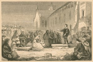 John Livingston pregando no Kirk of Shotts de English School