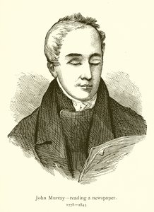 John Murray, lendo um jornal de English School
