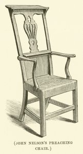 A cadeira de pregação de John Nelson (gravura) de English School