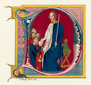 John Of Gaunt, Duque Of Lancaster (gravura a cores) de English School