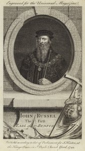 John Russel, o primeiro conde de Bedford de English School