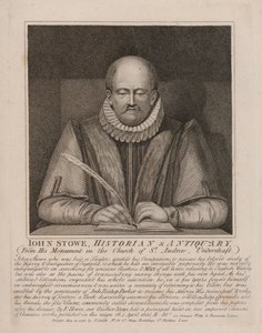 John Stow, historiador inglês e antiquário (gravura) de English School