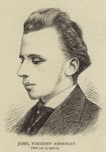 John Viscount Amberley (gravura) de English School