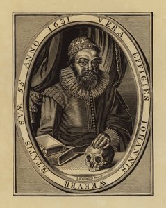 John Weever, poeta inglês e antiquário (gravura) de English School