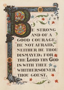 Josué 1:9 (cromolitho) de English School