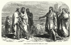 Josué devolvendo as Duas Tribos e Meia (gravura) de English School
