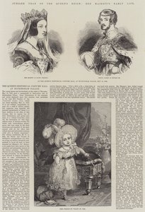 Ano Jubilar do Reinado da Rainha, o início da vida de Sua Majestade (gravura) de English School