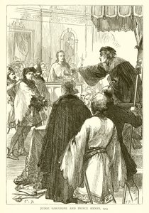 Juiz Gascoigne e o Príncipe Henrique, 1413 de English School