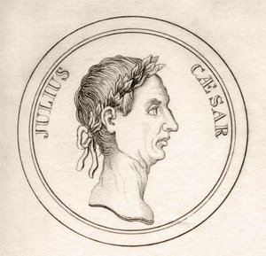 Julius Caesar, do &39;Crabb&39;s Historical Dictionary&39;, publicado em 1825 de English School
