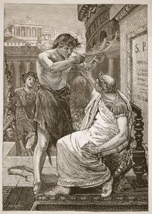 Julius Caesar recusando a coroa oferecida por Anthony de English School