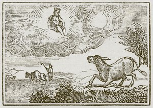 Júpiter e o Asno (gravura) de English School
