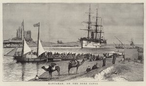 Kantarah, no Canal de Suez (gravura) de English School