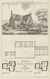 Keepers Lodge, Broadwell Grove Estate, Oxon (gravura) de English School