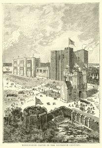 Castelo de Kenilworth no século XVI de English School