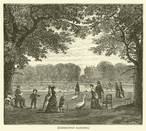 Jardins de Kensington (gravura) de English School