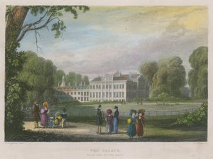 Kensington Palace, Londres, do sudeste de English School