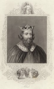 Rei Alfred recebendo a família de Hastings de English School