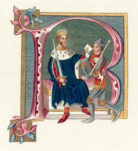 Rei Eduardo II (gravura colorida) de English School