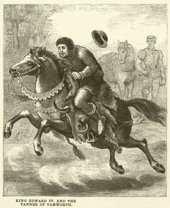 O rei Eduardo IV e o curtidor de Tamworth (gravura) de English School