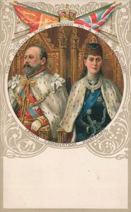 Rei Eduardo VII e a Rainha Alexandra de English School