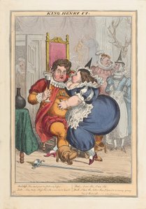 Rei Henrique IV, pub.1827 (gravura colorida à mão) de English School