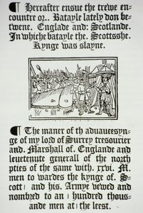 Rei Henrique VIII (1491-1547) e seus cavaleiros após a vitória dos ingleses sobre os escoceses em Flodden Field, em 1513 de English School
