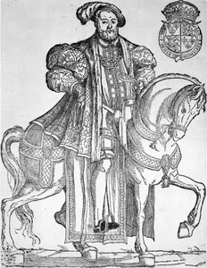 Rei Henrique VIII a cavalo de English School