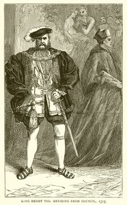 Rei Henrique VIII se aposentar do Conselho, 1515 de English School