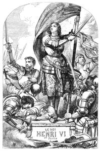 Rei Henrique VI (Henrique VI, Parte 1) - Ilustração em "Completes de William Shakespeare" 1866 - As ilustrações e a forma geral desta edição são emprestadas do Shakespeare ilustrado de Cassell, publicado em Londres de English School