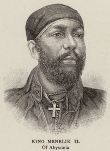 Rei Menelik II (gravura) de English School