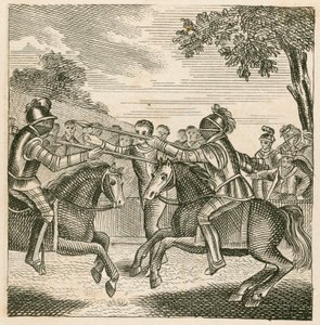 O Rei Ricardo II impedindo o duelo entre os Duques de Hereford e Norfolk de English School