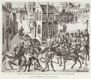 Rei Ricardo em Grande Perigo na Cidade de Londres e os Rebeldes desconcertados de English School