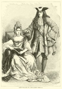 Rei Guilherme III e Rainha Maria II de English School