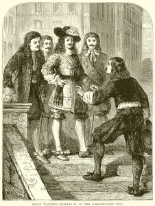 Kirby avisando Carlos II do Lote de Assassinato de English School