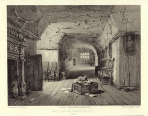 Knole, a galeria dos retentores (lithotint) de English School