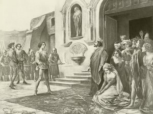 La Favorita, cena do ato III xii (gravura) de English School