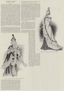 Página de Senhoras, Vestido (litho) de English School