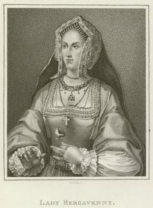 Lady Bergavenny (gravura) de English School