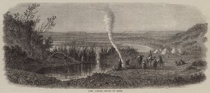 Lago Timsah, Norte de Suez (gravura) de English School