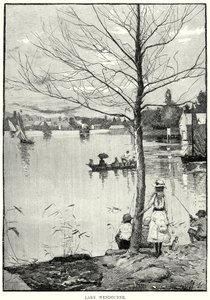 Lago Wendouree (gravura) de English School