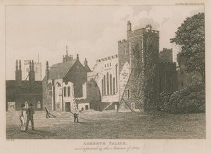 Lambeth Palace como apareceu no outono de 1829 de English School