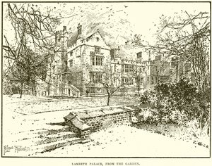 Palácio de Lambeth, do jardim de English School
