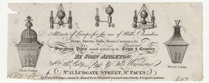 Fabricante da lâmpada, cartão de comércio de English School
