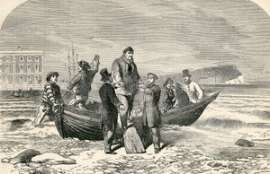 Aterrissagem de Louis Phillipe na Inglaterra, século XIX de English School
