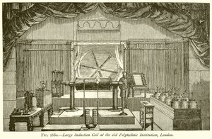 Bobina de Indução Grande na Antiga Instituição Politécnica, Londres de English School