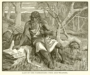 Último dos Tasmanianos - Tipo e Armas de English School