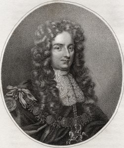 Laurence Hyde, gravado por Bocquet, ilustração de "Um catálogo de autores reais e nobres, volume IV", publicado em 1806 de English School