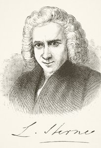 Laurence Sterne, de "A História Nacional e Doméstica da Inglaterra", de William Hickman Smith Aubrey (1858-1916) publicou Londres, c.1890 de English School